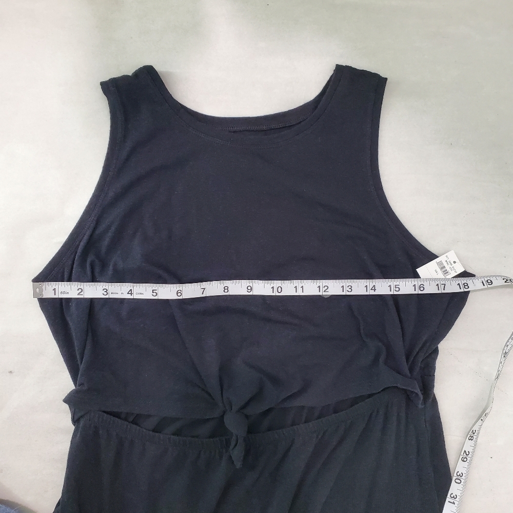 aerie Black Knot-Front Cutout Tank Dress - Picture 9 of 9